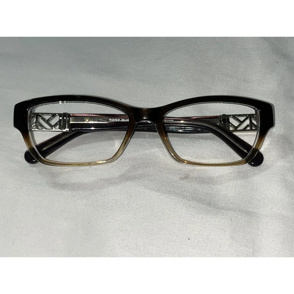 TORY BURCH TY 2039 1010 BROWN CRYSTAL 53/16/135 EYEGLASSES FRAME XK86